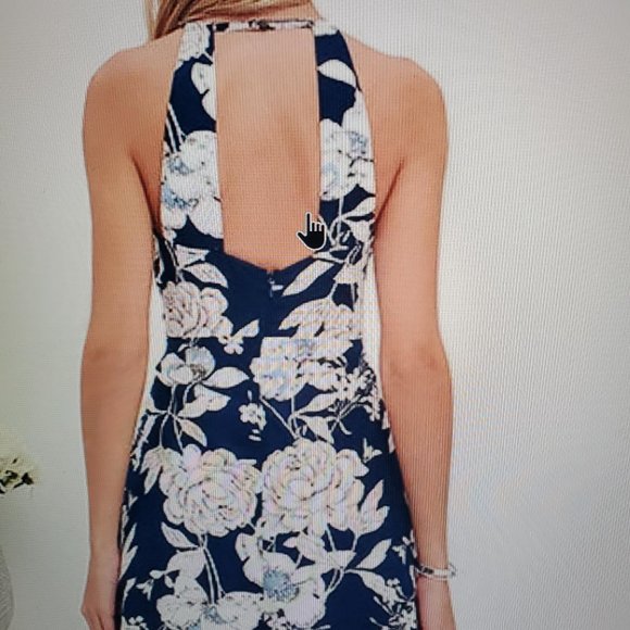 Floral Halter Maxi Dress, NWT - Picture 4 of 8